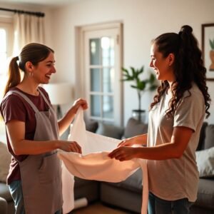 In-Home Care | Two ladies enjoy chatting in the living room